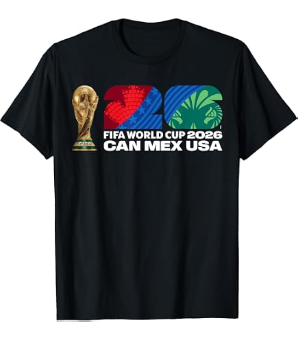 Amazon.com: FIFA World CUP26 Atlanta Trophy Color T-Shirt
