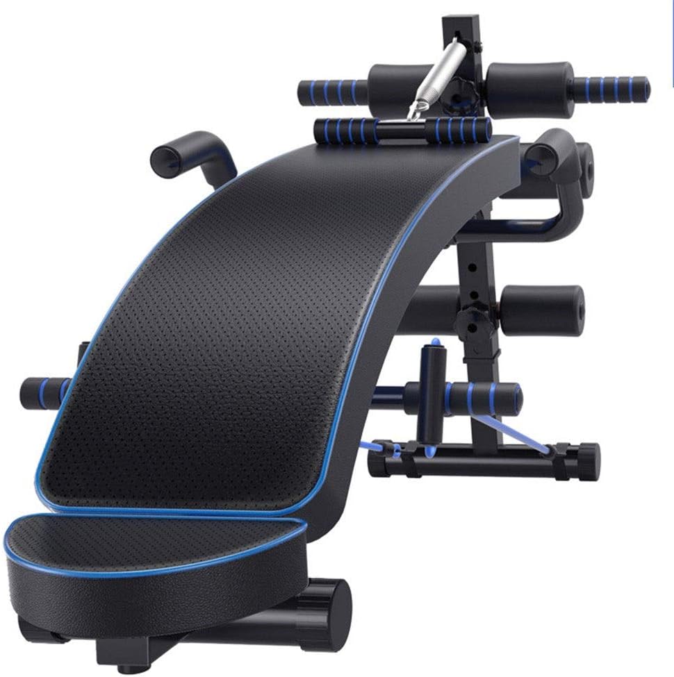 Adjustable Bench Sit up Bench Slant Board Decline Ab Bench Crunch Board Ab Crunch (Color : Black, Size : 152x40x72cm)