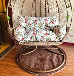 Cojines de Mimbre de Columpio de Mimbre Cojines con Forma de Nido de