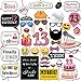 13th Birthday Photo Booth Props - 41-pc Photo Prop Kit with 8 x 10-Inch Sign, 60 Adhesive Pads, 45 Sticks - Teen Girl Photo Booth Props - Party Supplies 13th Birthday