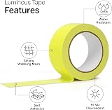 Winsome Hi Viz Cloth Tape Glow in the Dark 20m x 50mm Neon Fluorescent Tape view 3