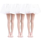 Paralinda 3 Pairs Girl's Microfiber Footless Tights, Girls Dance Tights Footless
