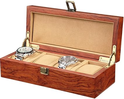 Caja de Relojes Estuche Caja de Almacenamiento de Lujo con 4 ...