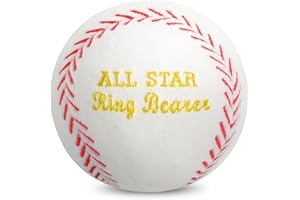 DLUGOPIS Ring Bearer Gifts Stuffed Baseball All Star Ring Bearer Wedding Gift Will You Be My Ring Bearer for Wedding Day Favor