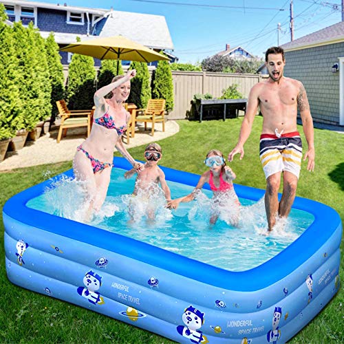 Inflatable Pool, Extra Large Inflatable Swimming Pool for Adults Kids