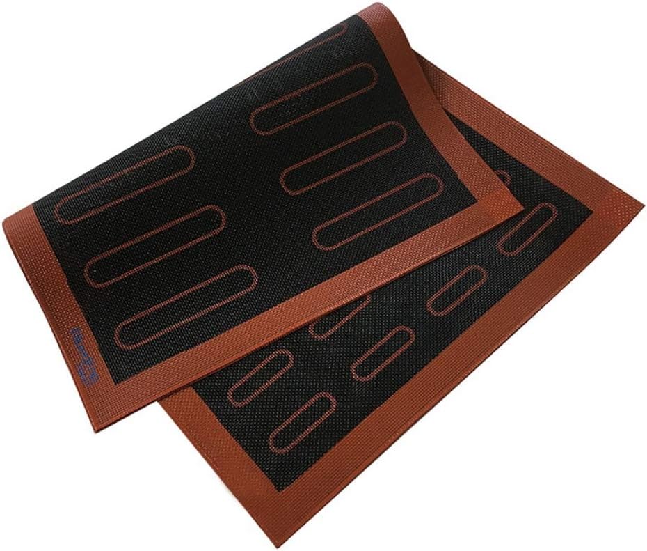 4.7 inch and 2.36 inch Eclair Baking Silicone Baking Mold, 18 and 44 Cavity Non-Stick Lady finger Thumb Cake Baking Mat