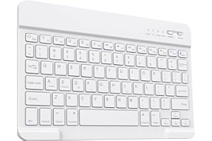Ultra-Slim Bluetooth Keyboard Compatible with 2021 iPad 10.2/ Pro 11/12.9, iPad 9.7 Inch, iPad Air, iPad Mini, iPhone and Oth