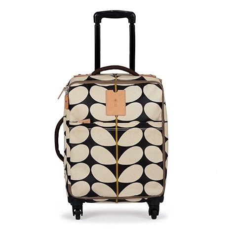 orla kiely wheeled luggage