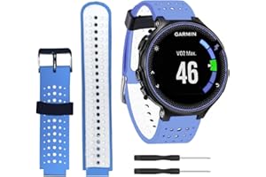 Threeeggs Replacement Silicone Sport Watch Band for Forerunner 220 230 235 620 630 735XT Smartwatch Wrist Strap