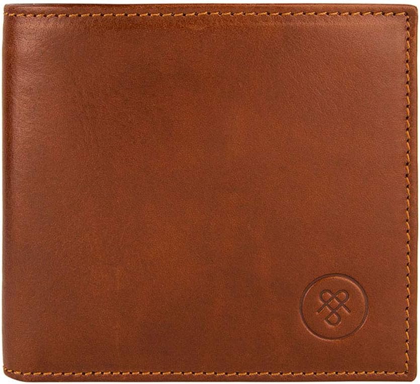 Maxwell Scott Quality Men's Billfold Leather Wallet - Vittore Tan