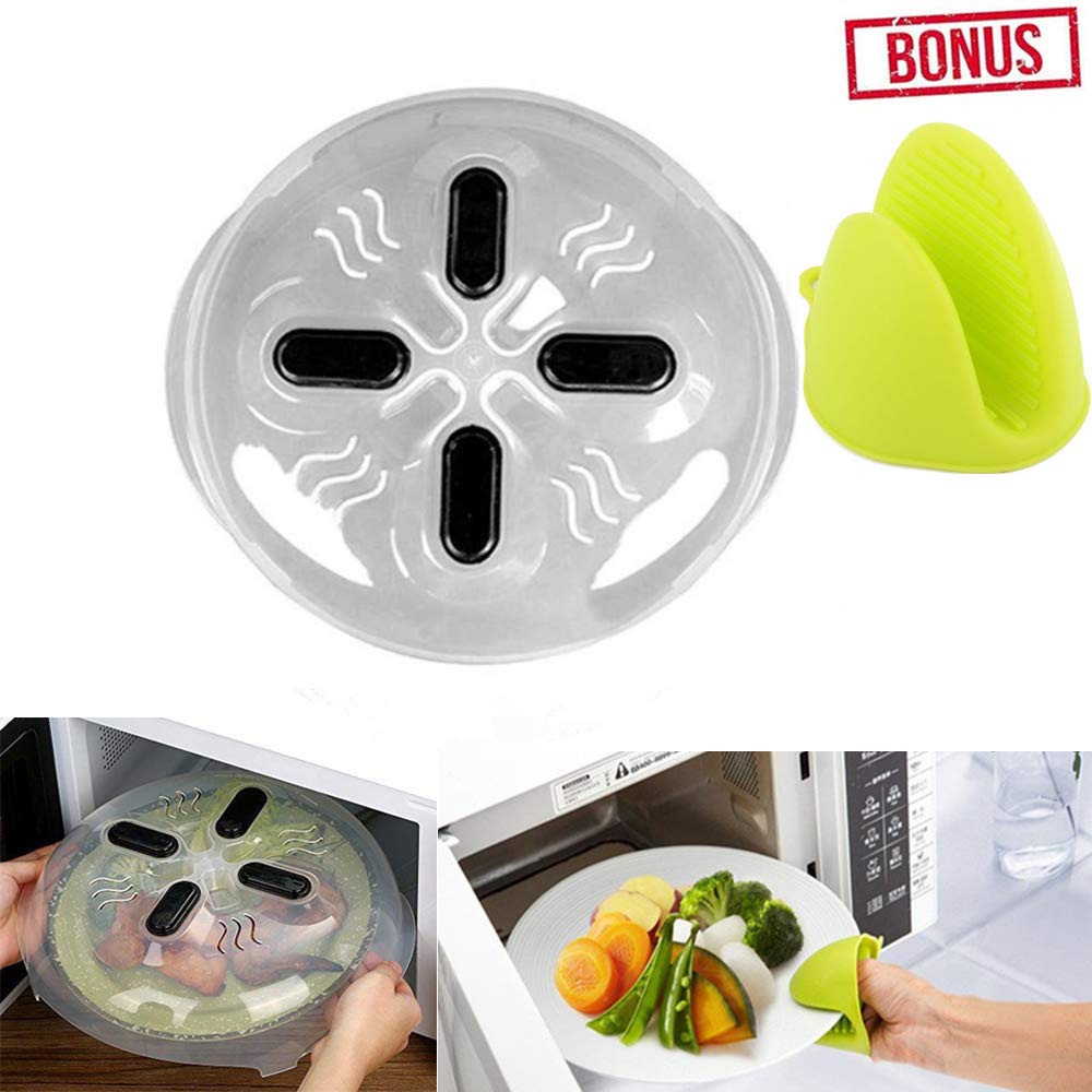 Microwave Plate Cover with Lids, Hover Cover Microwave Cover