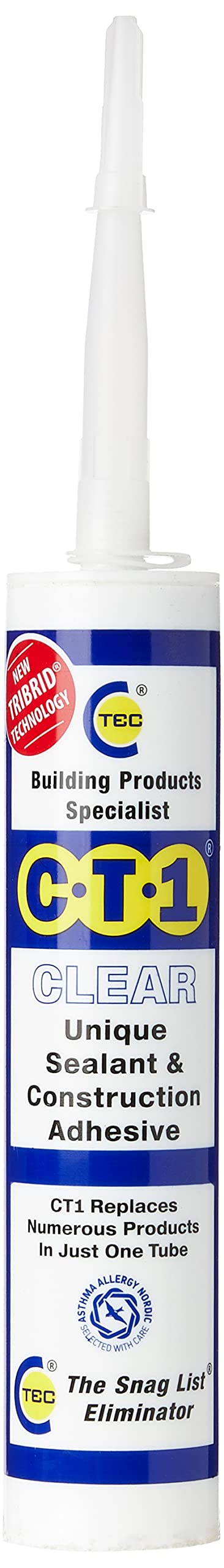 CT1 CT1CLEAR Clear TRIBRID® Multi Purpose Sealant & Adhesive - 290ml