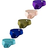 Hanhepee Men's Cheeky Thong Underwear Sexy Soft Comfortable Breathable Briefs