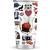 Twilight Merch, Vampire Merch, Edward Vampire Gift, TV Show Inspired Gifts for Girls, Vampire Lover, Edward Bella Fans, Movie Lovers, Insulated Stainless Steel Coffee Tumbler, BPA Free 20 oz