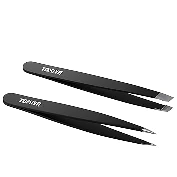 Buy Best Tweezers With Case By Precisegryp Hand Finished Slant