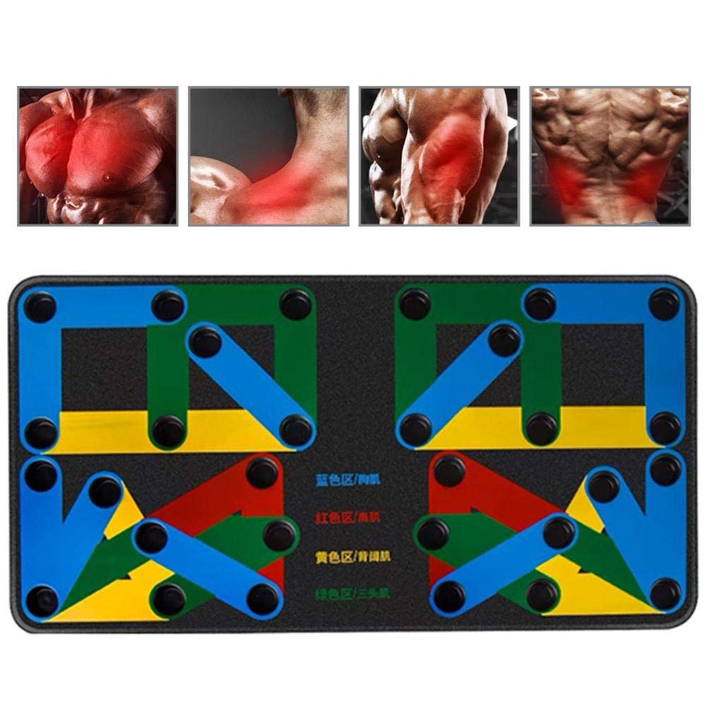 Switch Grip ColorCoded Push Up Board System with Push Up Bars/Handles