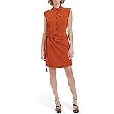 Calvin Klein Women's Pocket Faux Wrap Dress