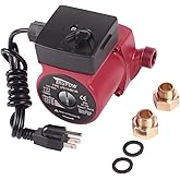 Trupow 3/4" NPT 110V Hot Water 3-Speed Circulation Pump Circulator Pump