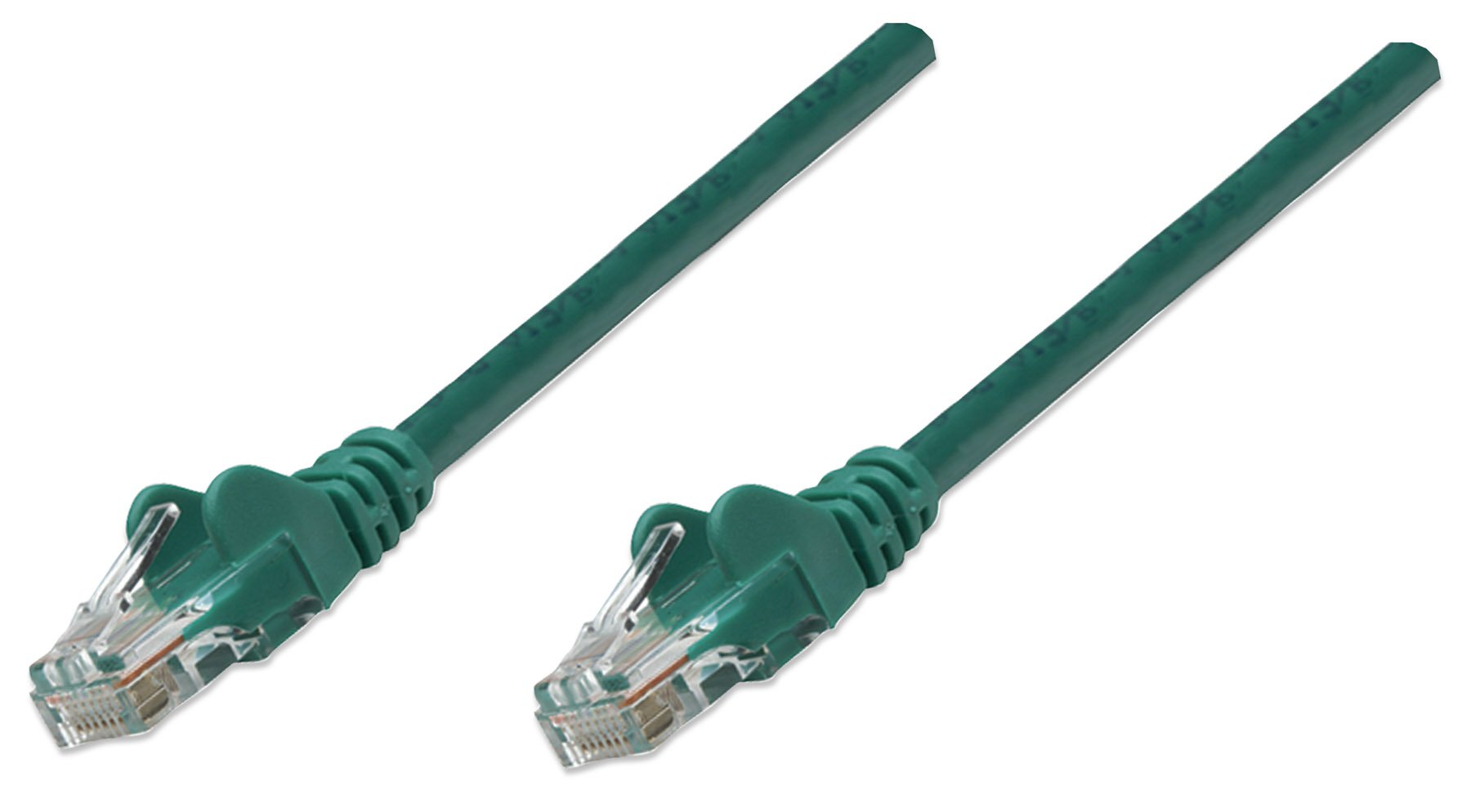 Intellinet Network Patch Cable, Cat6, 3m, Green, CCA, U/UTP, PVC, RJ45, Gold Plated Contacts, Snagless, Booted, Polybag