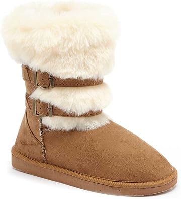 chestnut fur boots