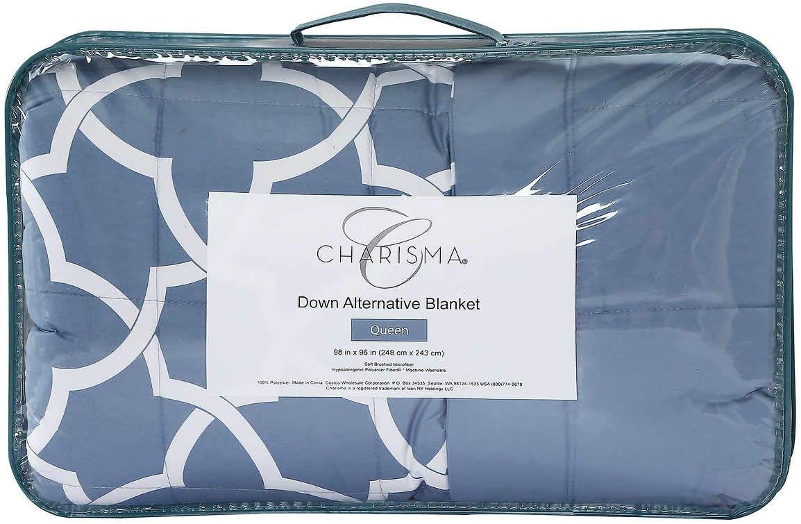 Venta Charisma Down Alternative Blue Blanket King En Stock
