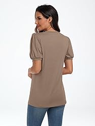 AUTOMET Womens Cute Summer Tops Short Sleeve Shirts