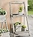 Foldable Wooden Plant Stand for Outdoor or Greenhouse, Two Shelves Product SKU: GD221635