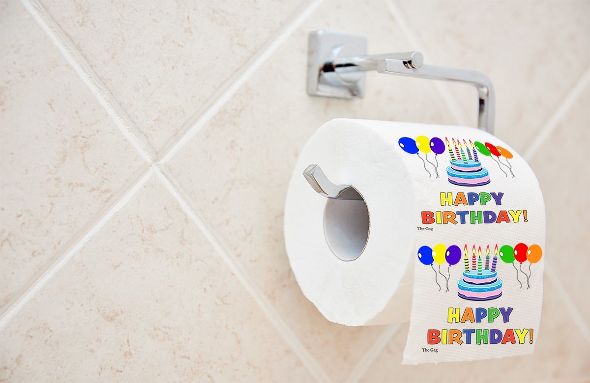 Happy Birthday Toilet Paper Funny Birthday Tissue Paper Office Friends Family Home