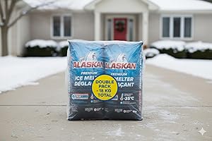 Alaskan Premium Ice Melter, 9 kg Bag - Double Pack (18 kg Total)