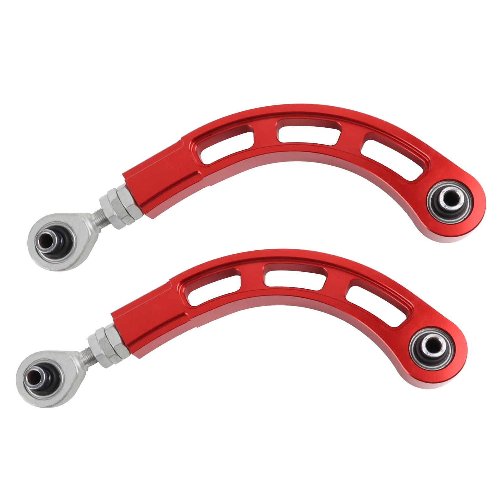 Photo 1 of RiAiCiING Adjustable Rear Bearing Camber Arm Kit Compatible with 2002-2006 2008-2017 Mitsubishi Lancer (Red)