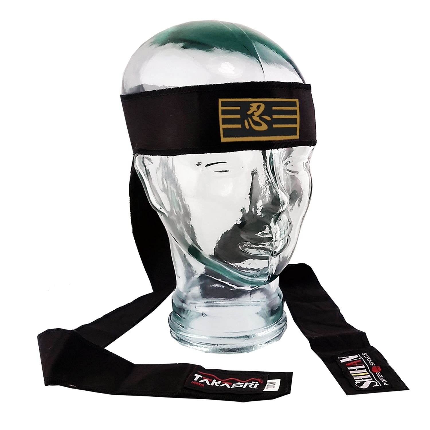 HEADBand Kendo SPY Tenuqui Takashi GOLD - Nin (Perseverance) Hachimaki Japanese Headband - GOLD