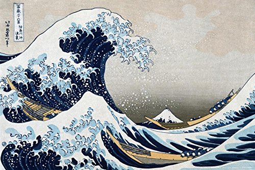 The Great Wave at Kanagawa (from 36 views of Mount Fuji), c.1829 Poster by Katsushika Hokusai 36 x 24in