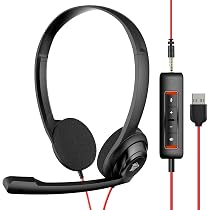 Amazon.com: NUBWO HW02 USB Computer Headset with Clear Chat ...
