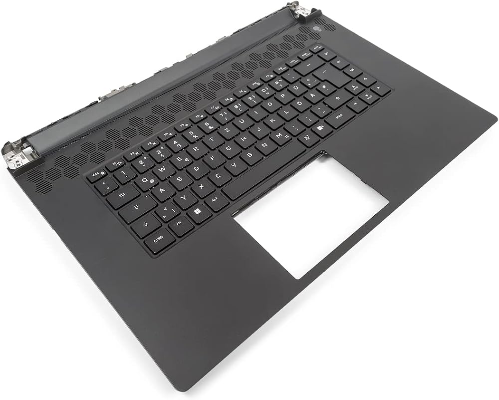 Dell Alienware m17 R5 AMD Palmrest Keyboard German RGB Backlit 0K0GPJ