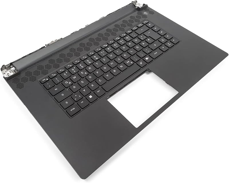 Dell Alienware m17 R5 AMD Palmrest Keyboard German RGB Backlit 0K0GPJ