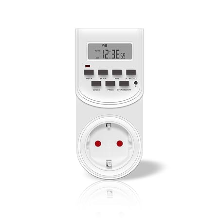 benon Zeitschaltuhr digital, minutengenau - 20 Programme, Sommer- & Winterzeit, max. 3500W