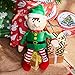 Christmas Elf Plush Toy - Mas The Elf, Little Santa Helper Kids Soft Stuffed Toy, Fun for Girls and Boys, Festive Decoration, Red and Green, 8.7 x 6.5 Inches