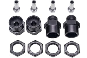 GTHELE 12mm to 17mm Wheel Hex Hub Adapter Extension Conversion for 1/10 RC Car and Upgrade 1/8 Tires