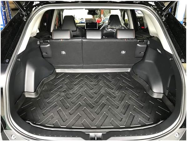 Amazon Rambo Rav4 ラゲッジマット 3d立体 トランク トレイ 軽量 ブラック フロアマット 防水 滑り防止 フロアマット 車 バイク