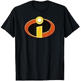 Disney Pixar The Incredibles Superhero Center Logo Graphic T-Shirt