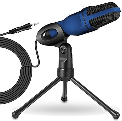 Amazon Pcマイク コンデンサーマイク コンデンサーマイク マイクスタンド 単一指向性 ゲーム実況 マイクセット 青い マイクスタンド 楽器