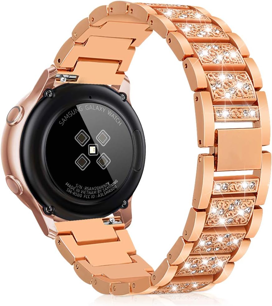Amazon Com Lbyzcas Compatible For Samsung Galaxy Watch Active 2 44mm 40mm Bands Stainless Steel 20mm Straps Replacement Bracelet Metal Wristband Compatible For Galaxy Watch 42mm Gear S2 Classic Smartwatch