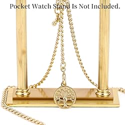 ManChDa Double Albert Chain Pocket Watch, Curb Link