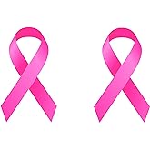 Rogue River Tactical Pack of 2 Best Large Pink Ribbon Support Breast Cancer Awareness Survivor Auto Decal Bumper Sticker Vinyl for Car Truck Van RV SUV Boat Window Women Mom Grandmother (2 Pack)