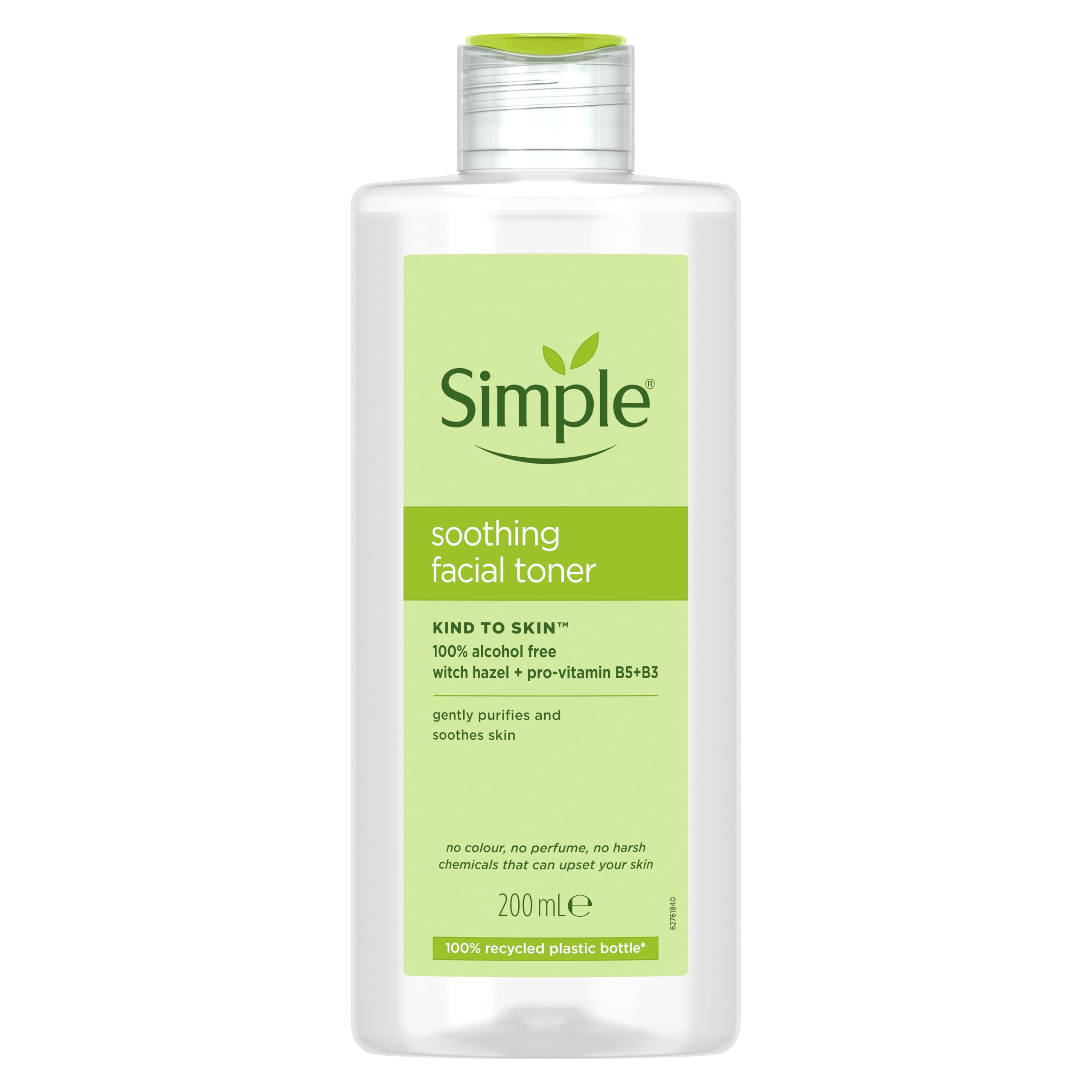 Simple Kind to Skin Soothing Facial Toner Alcohol-Free for Daily Use on Sensitive Skin 200 ml