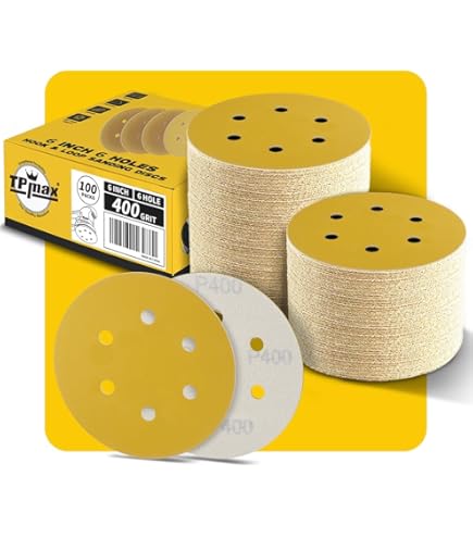 6-Inch Sticky Back Sandpaper Roll – 80 Grit, 100 Discs, PSA For DA Sanders