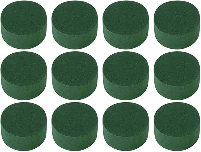 12 Pieces Round Wet Floral Foam, Floral Foam Arrangement Kit for