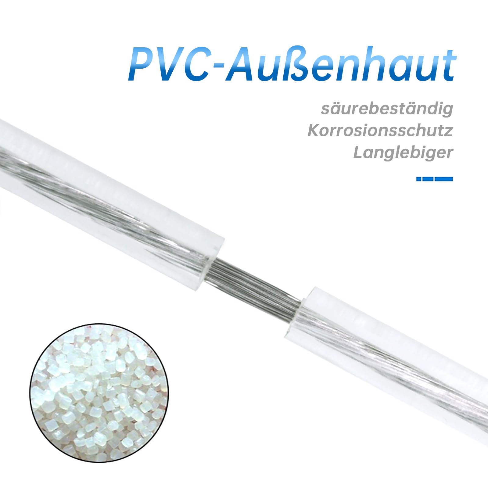 30M Durchsichtige Leitung 28AWG 2 Adriges PVC Kabel Transparent Elektrokabel 2 Kern Transparent Cable, Außendurchmesser 1.6 * 3.2mm Für Leuchten, Lichtkette 7
