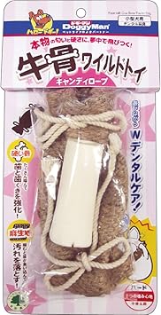 Amazon ドギーマン 犬用おもちゃ 牛骨ワイルドトイ キャンディロープ ドギーマン 噛むおもちゃ 通販