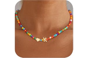 BLThing Christmas Gifts Colorful Initial Necklaces for Girls Kids - Colorful Heart Bubble Initial Letter Necklace Teen Girls Gifts Trendy Stuff Birthday Gifts for 5 6 7 8 9 19 Year Old Girl Gift